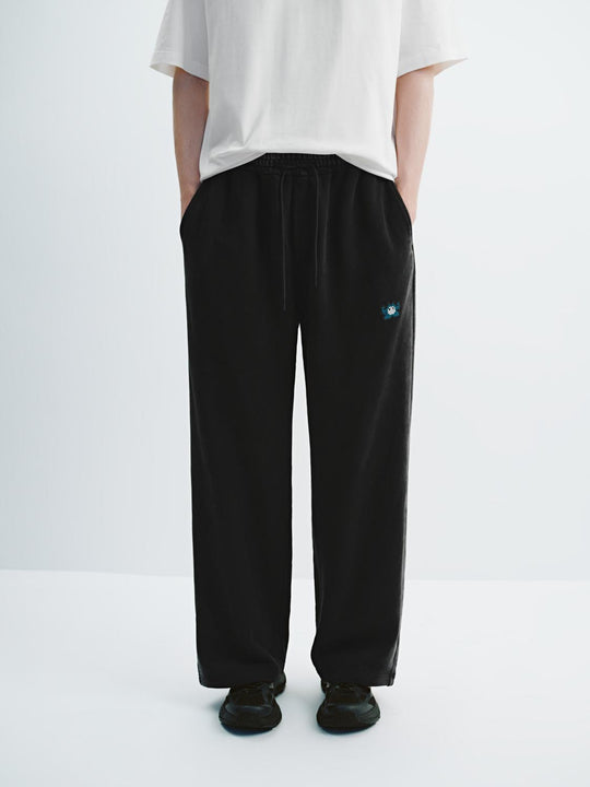 Pantalones de pierna ancha con cordón