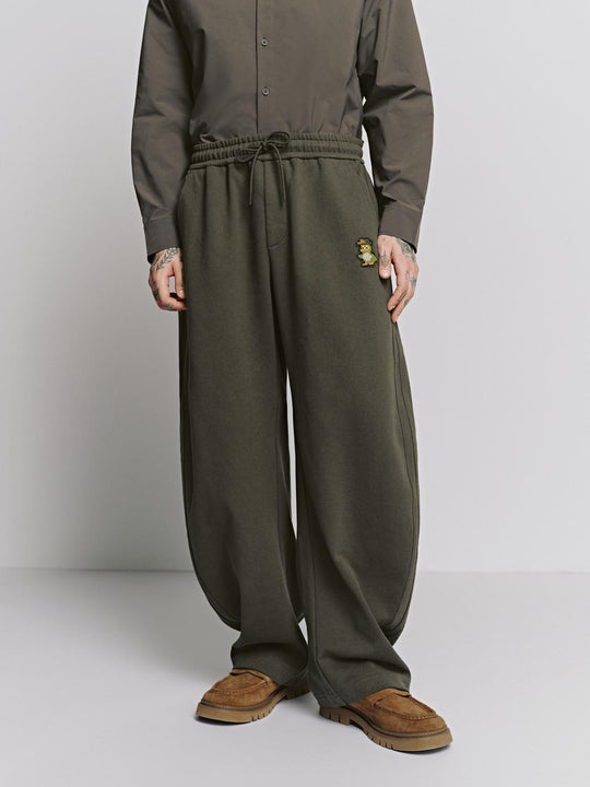 Pantalon à cordon de serrage style machette baril