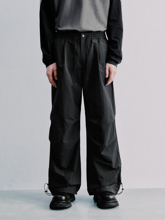 Ruched Wide Leg Cargo Pants