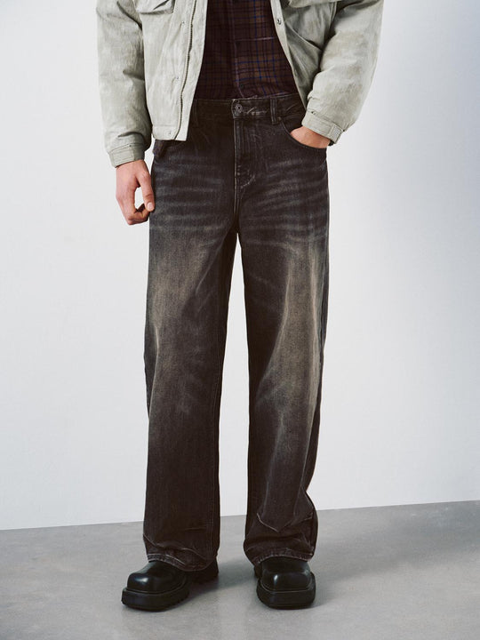 Gradient Wide Leg Jeans