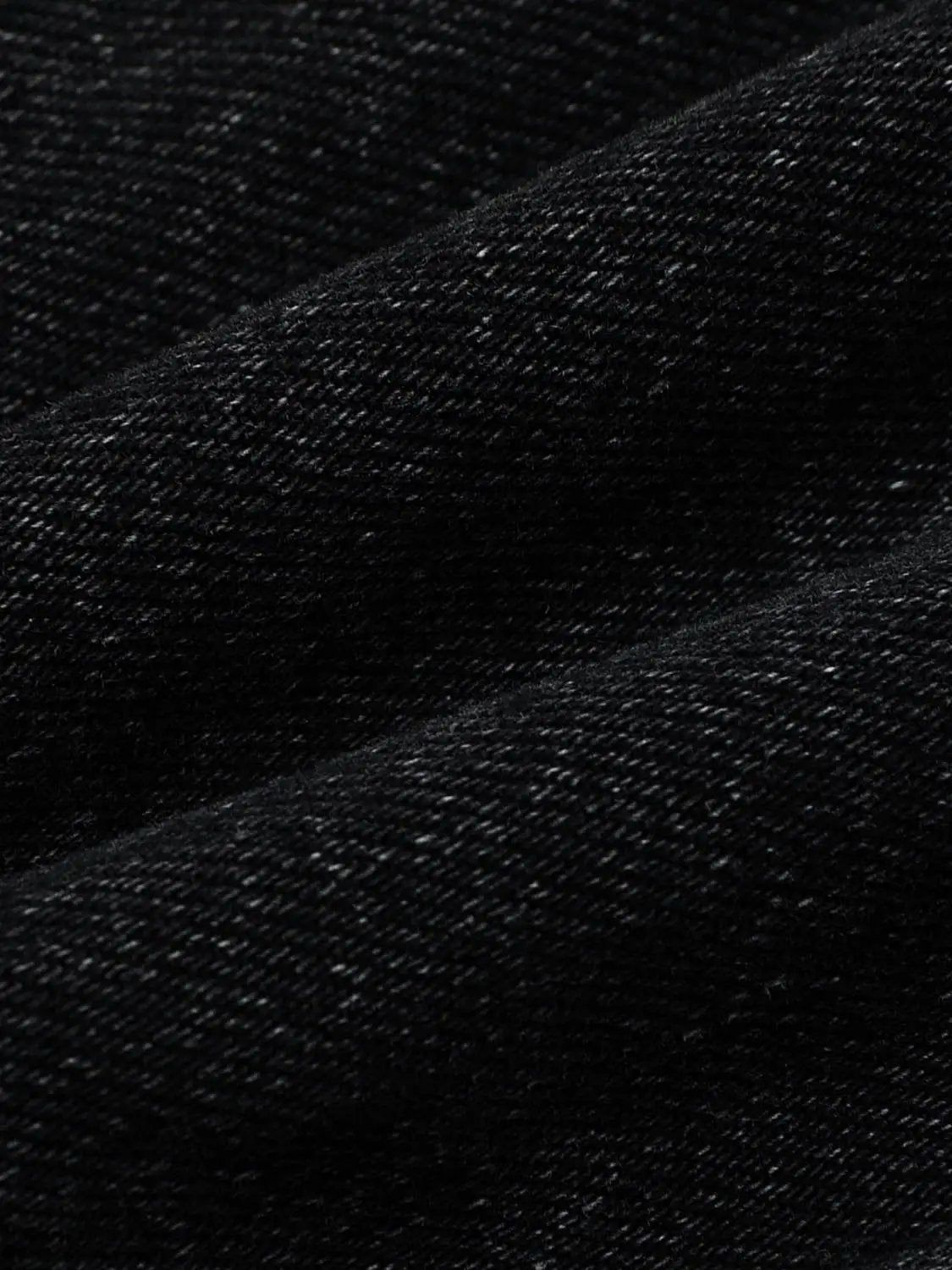 Denim jackets Urban Revivo Fashion close-up in dark indigo denim fabric with visible texture.