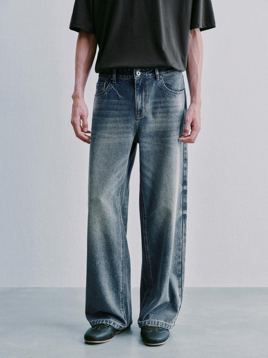 Washed Wide Leg Jeans