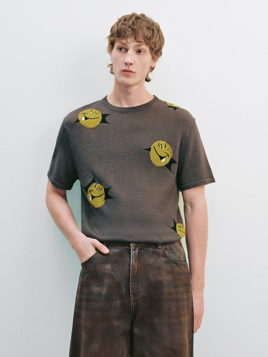 Knitted Short Sleeve T-Shirts