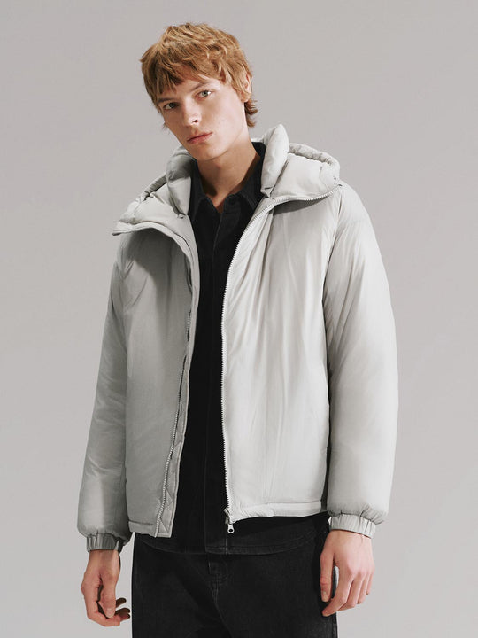Hooded High Neck Down Jackets