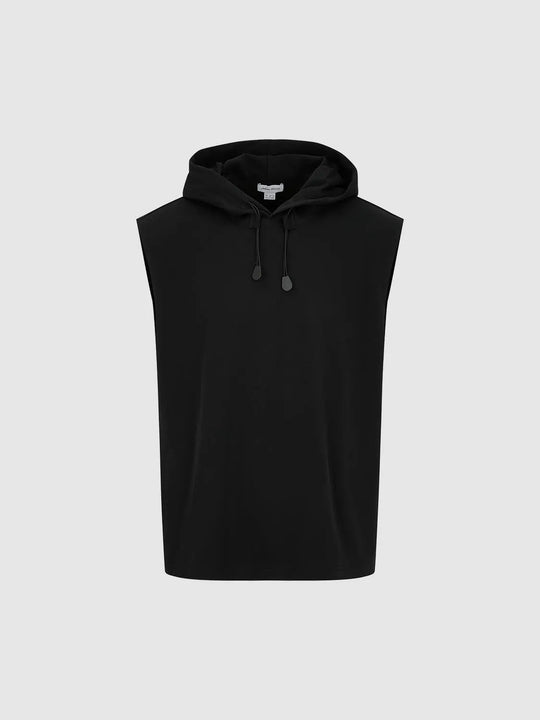 Cotton-Jersey Hooded Tank Tops