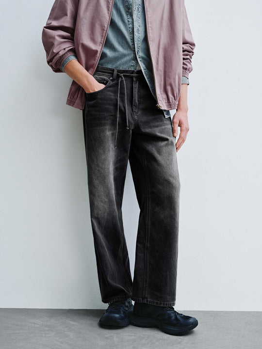Gradient Straight Leg Jeans