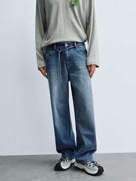 Gradient Straight Leg Jeans