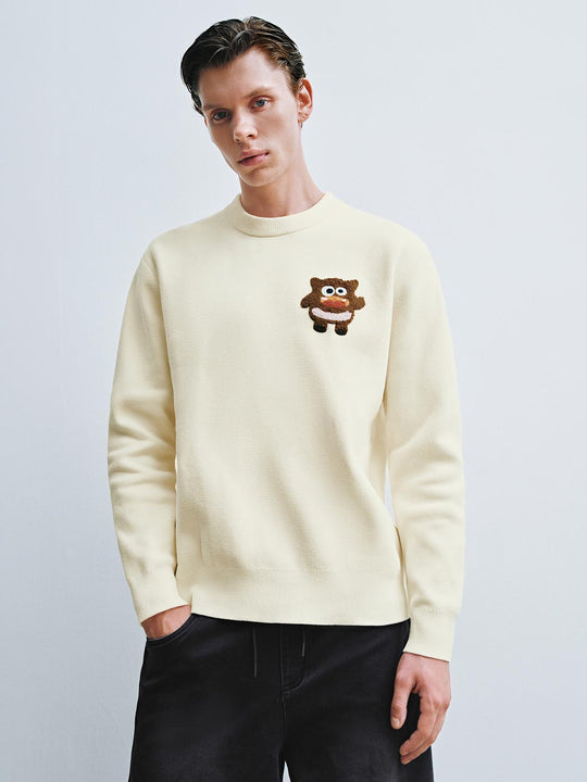 Magliette a maniche lunghe lavorate a maglia con stampa grafica