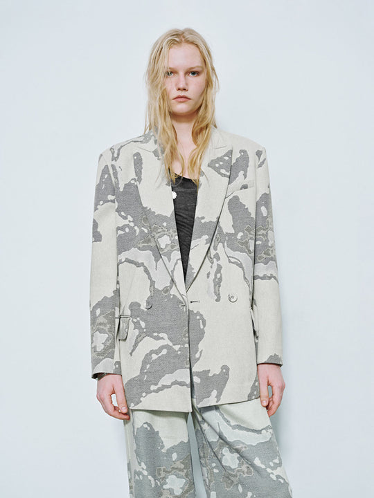 Gedruckte gerade Blazer