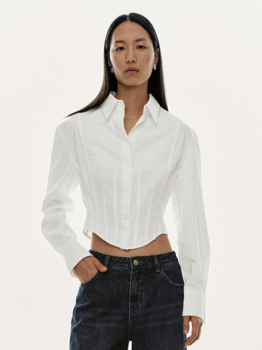 Tailored Corset Detail Shirts