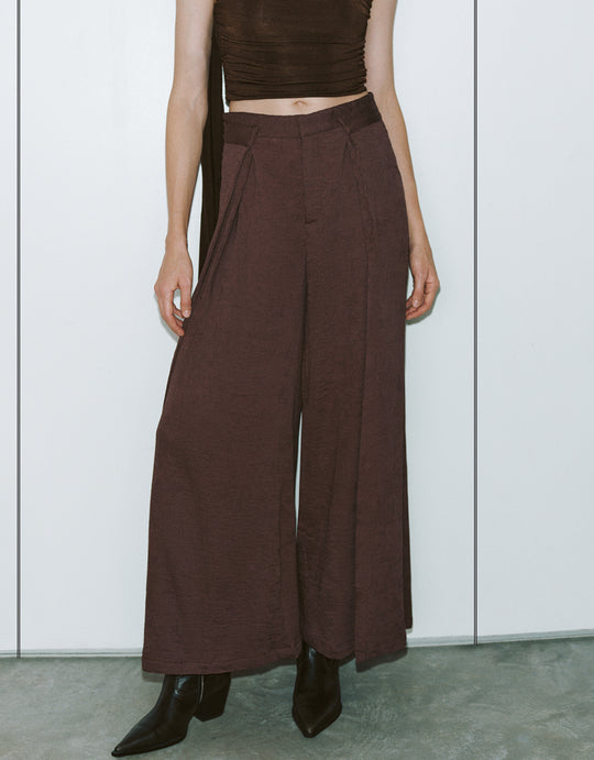 Pantalon à jambes larges