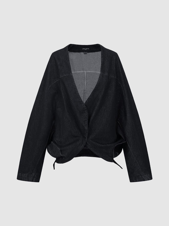 Chaquetas de mezclilla con botones grandes