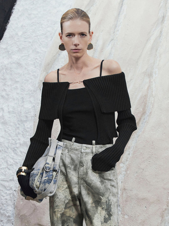 T-shirts en tricot moulants