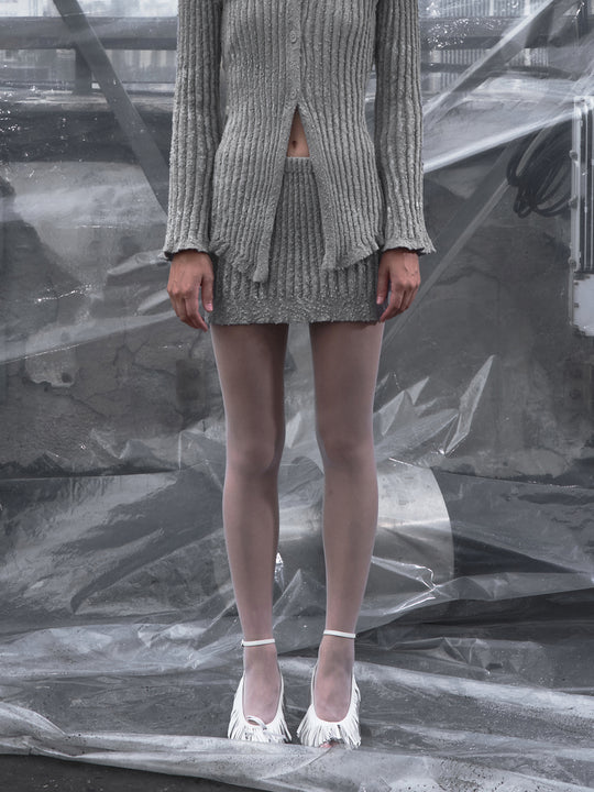 Skinny Knitted Mini Skirts