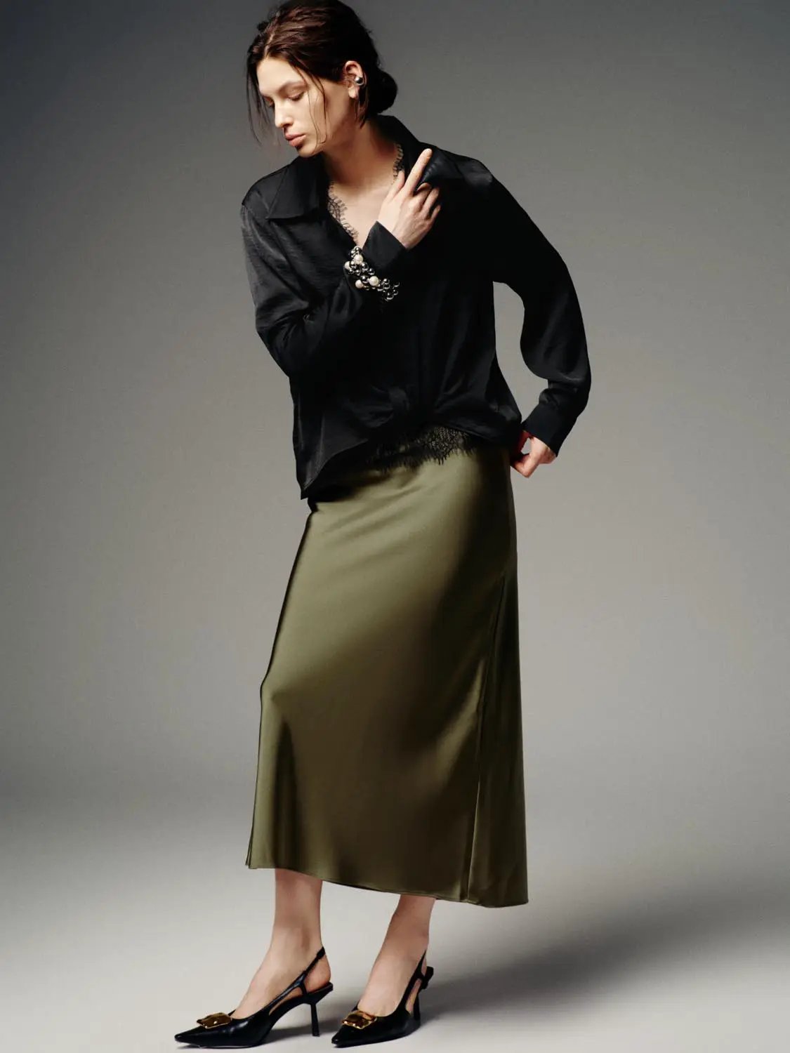 Fishtail Midi Skirts by Urban Revivo Fashion