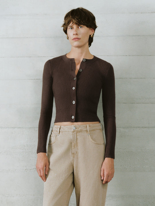 Cardigans en tricot lâche à boutons