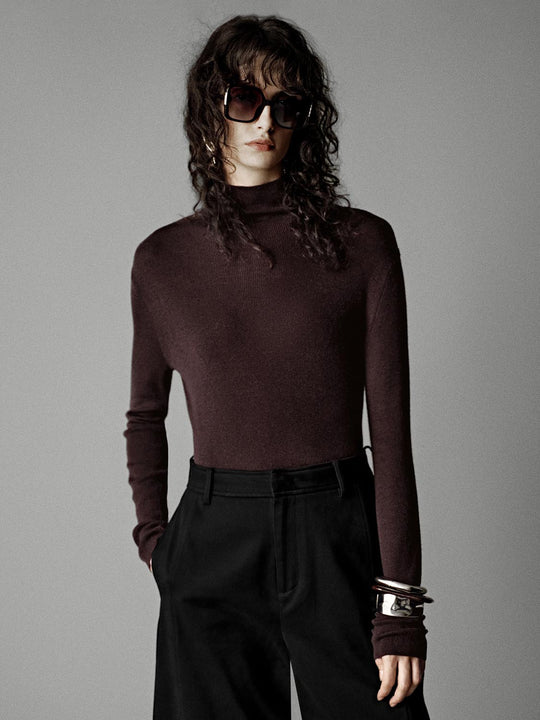 High Neck Knitted T-Shirts