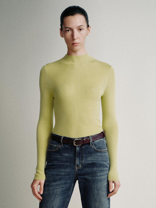 High Neck Knitted T-Shirts