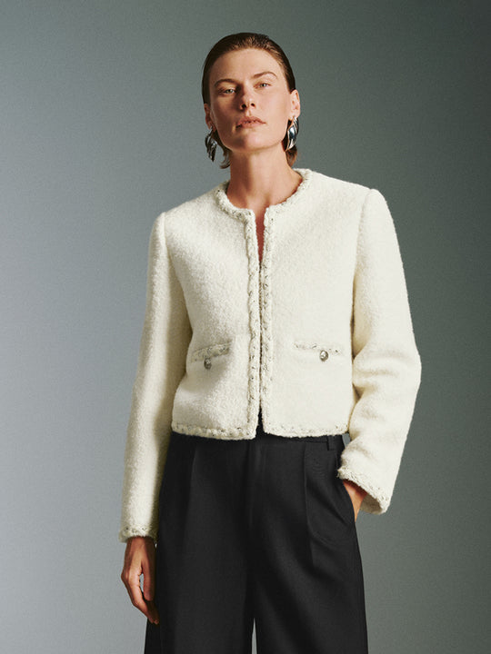 Giacche in tweed corte