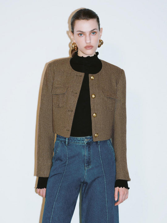 Giacche cropped con bottoni