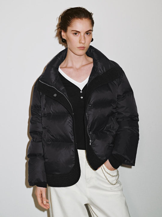 High Neck Quilted Down Jackets