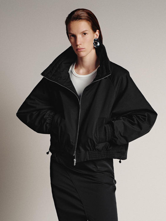 High Neck Full Zip Padded Jackets