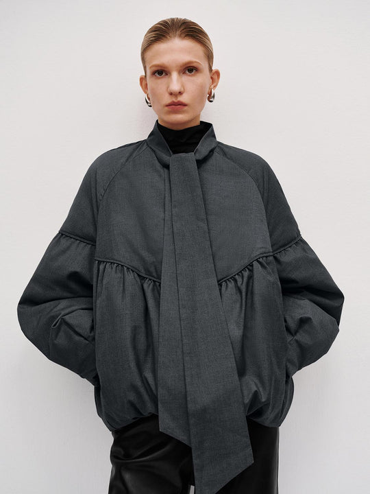 Balloon Hem Puffer Down Jackets