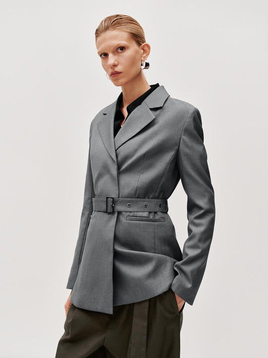 Belt Décor Tailored Blazers