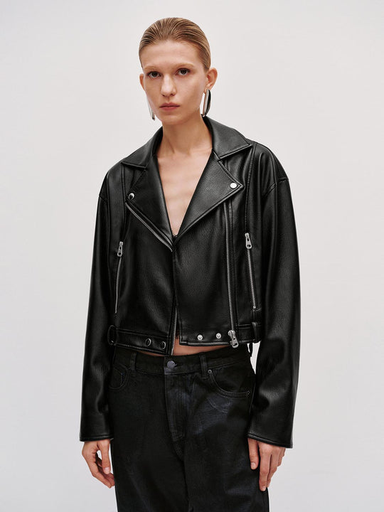 Vegan Leather Biker Jackets