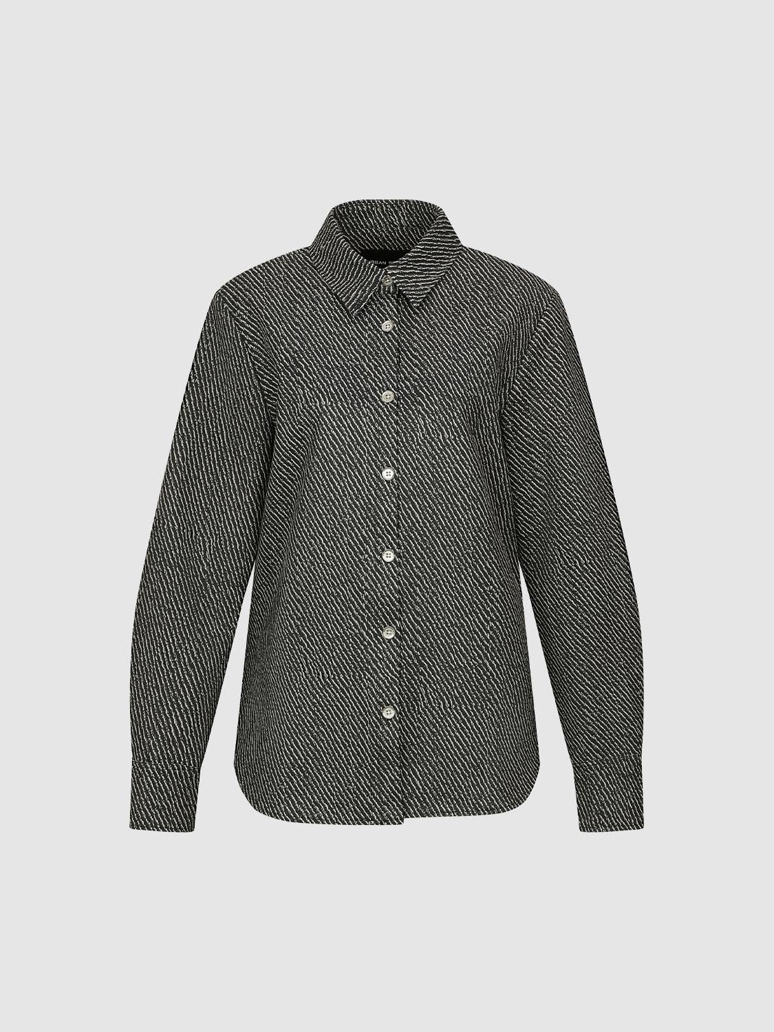 Strip Button Up Jackets