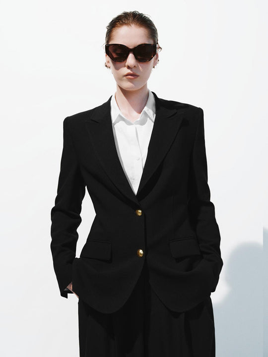 Tailored Cinch Waist Blazers