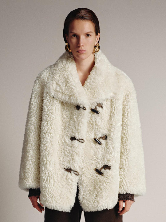 Collared Sherpa Fleece Toggle Jackets