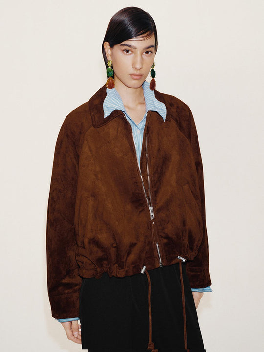 Drawstring Bomber Jackets