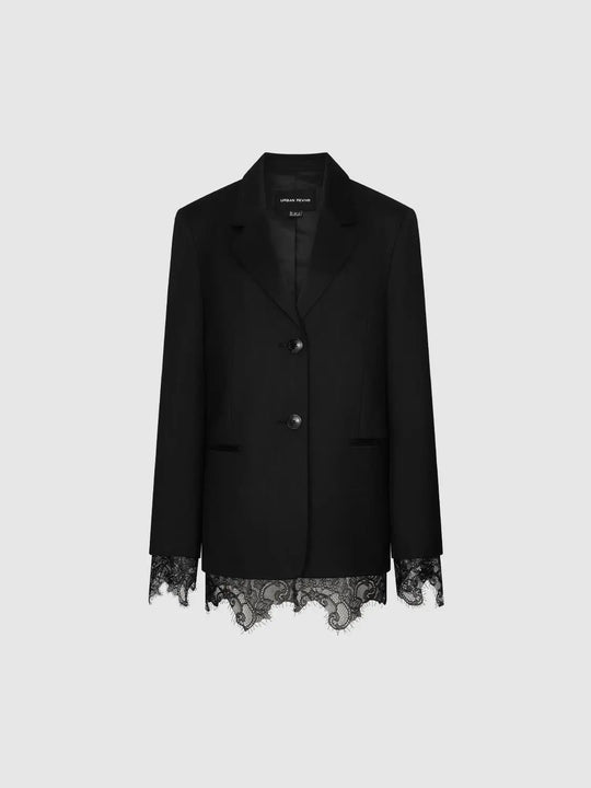Lace Trim Tailored Blazers