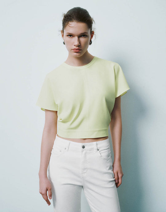 Camicia a girocollo con maniche Dolman