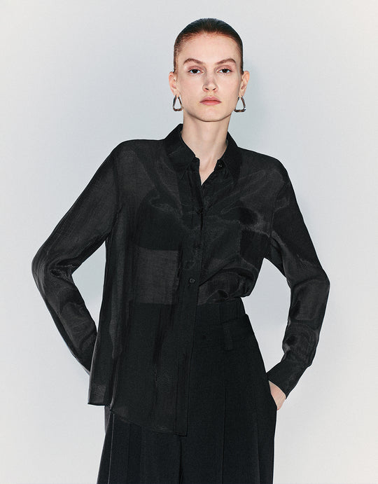 Hemd zum Überstreifen mit Knopfleiste