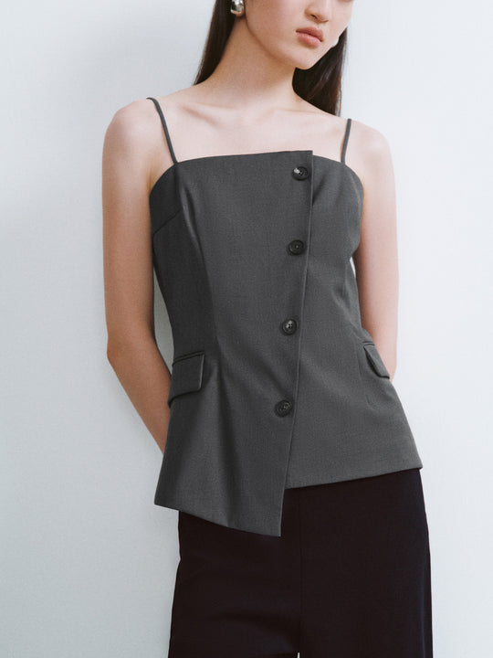 Cami Tailored Button Front Tops