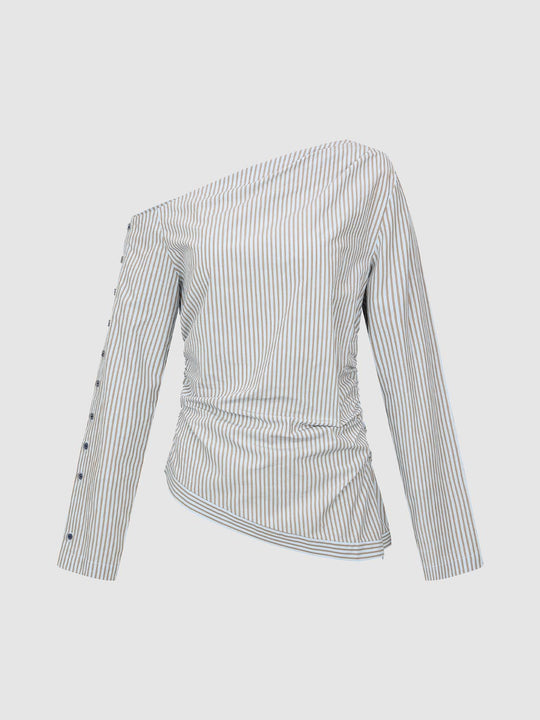 Camisas de un solo hombro por encima