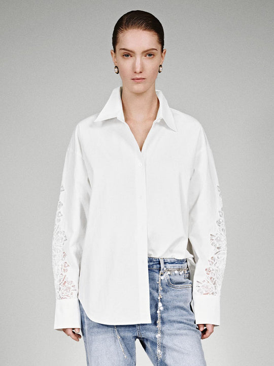 Guipure Lace Detail Shirts