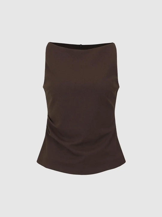Sleeveless Overhead Skinny-Fit Shirts
