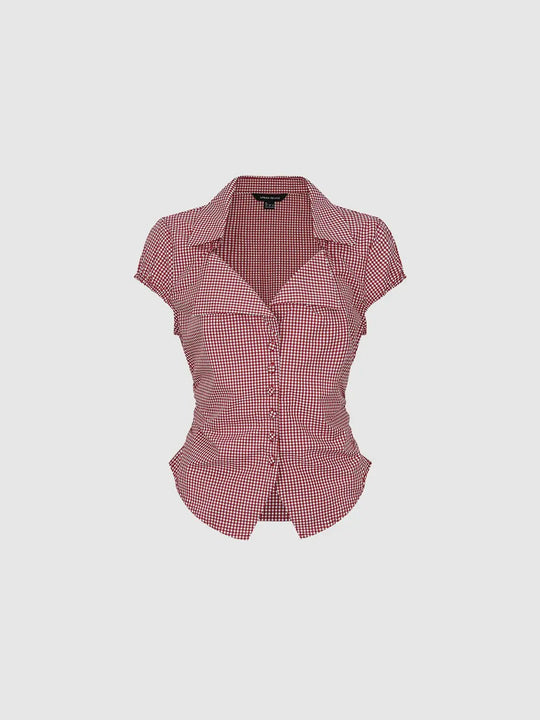 Collared Cap Sleeve Shirts