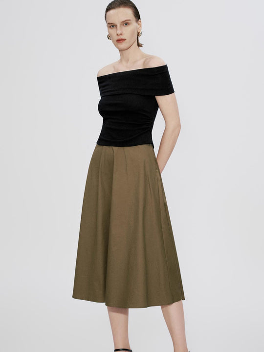 Hauts skinny à épaules dénudées