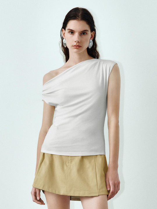 T-shirt skinny monospalla