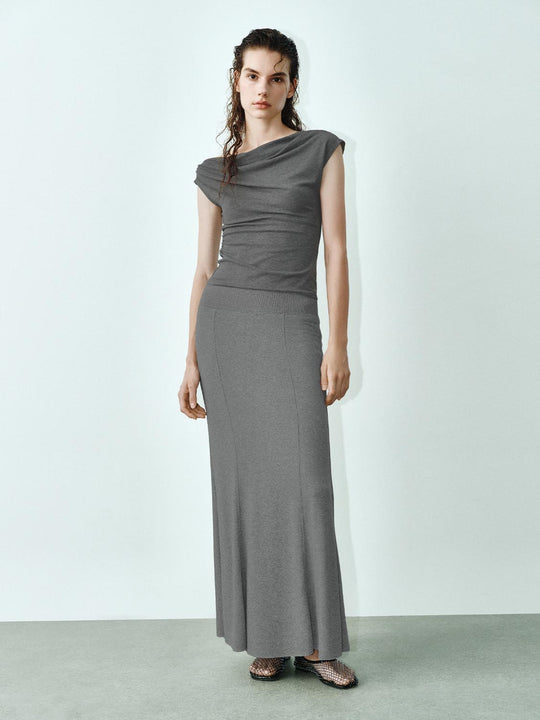 Tops ajustados de un solo hombro