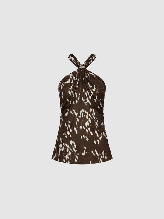 Cress Over Neck Bandeau Halter Top