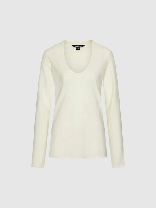 Long Sleeve Minimalist Knit Wool T-shirt