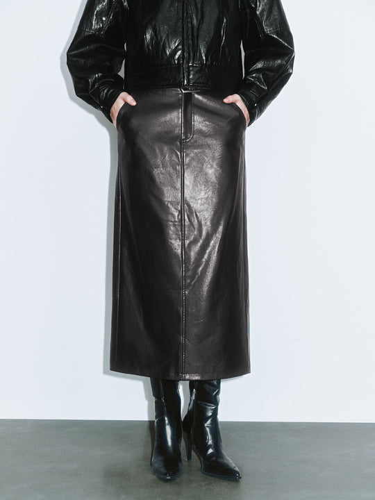 Leather Straight Skirts