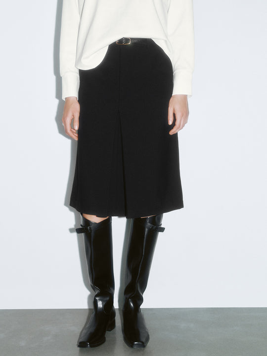 Jupes trapèze à ourlet fendu