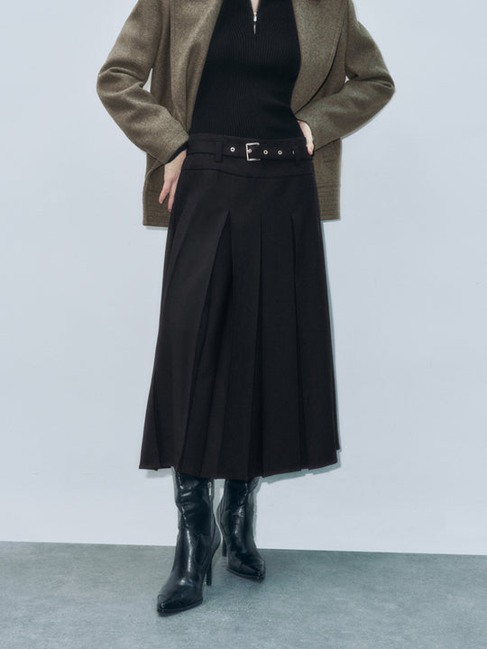 Gonne lunghe a pieghe a trapezio