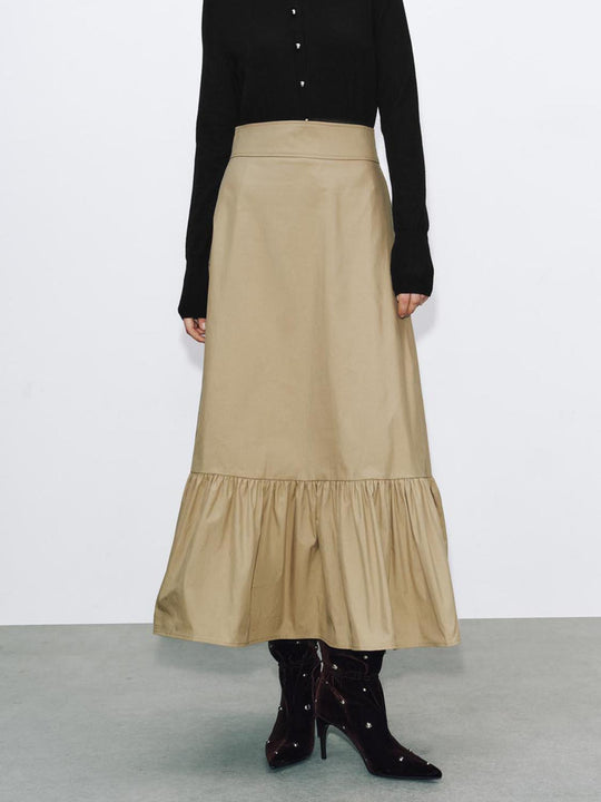 Gonne lunghe a pieghe a linea ad A